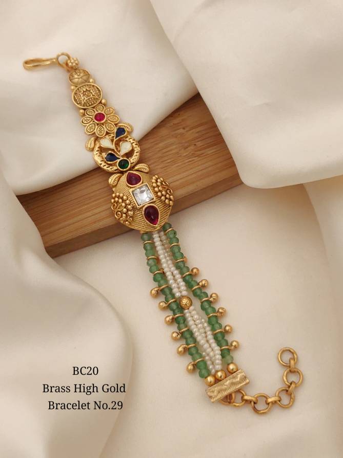 BC16 Designer Brass High Gold Bracelets Wholesale Price In Surat
